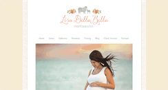 Desktop Screenshot of lisadellabellaphotography.com